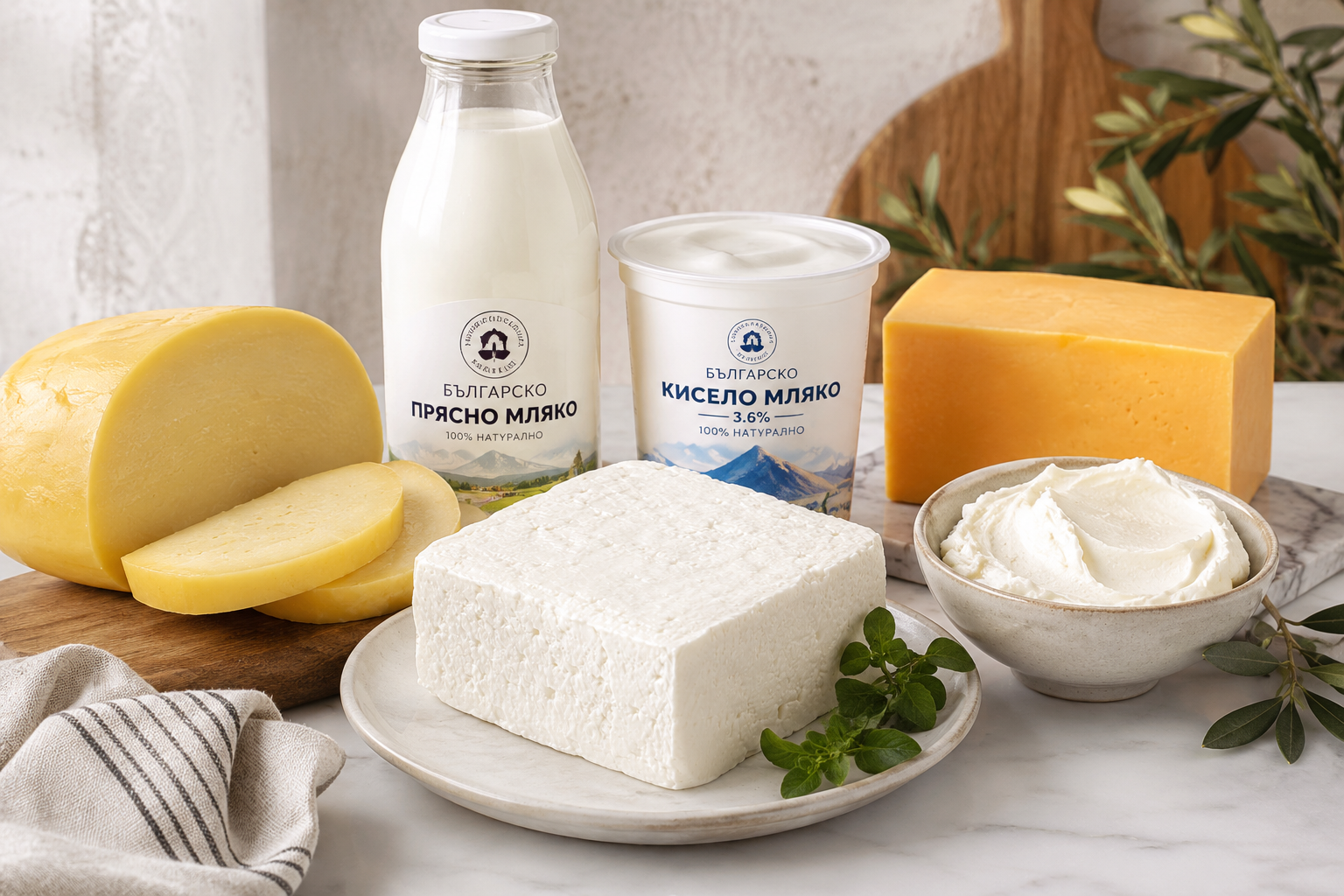 Разнообразие от млечни продукти